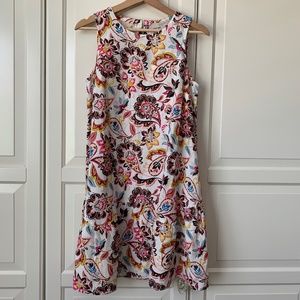 Loft Paisley Linen Dress